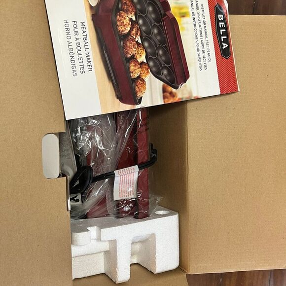 Bella Meatball Maker Electric Cooker Non-Stick 13560 Sensio New in Open Box - Picture 2 of 2